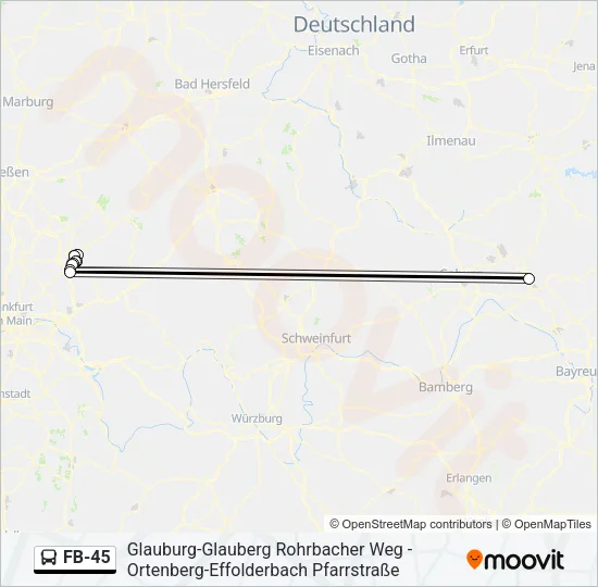 FB-45 Bus Line Map