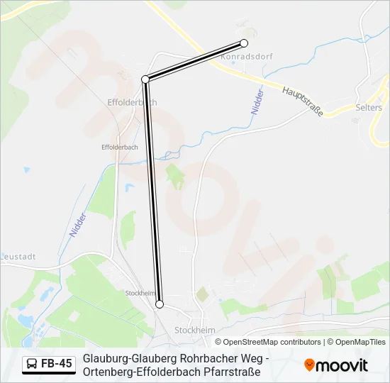 FB-45 Bus Line Map