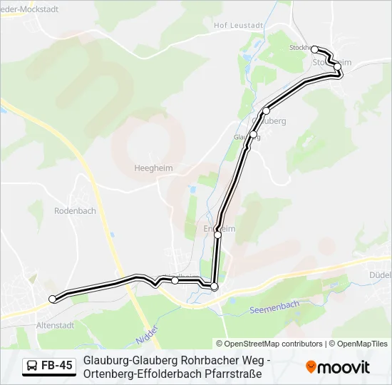 FB-45 Bus Line Map
