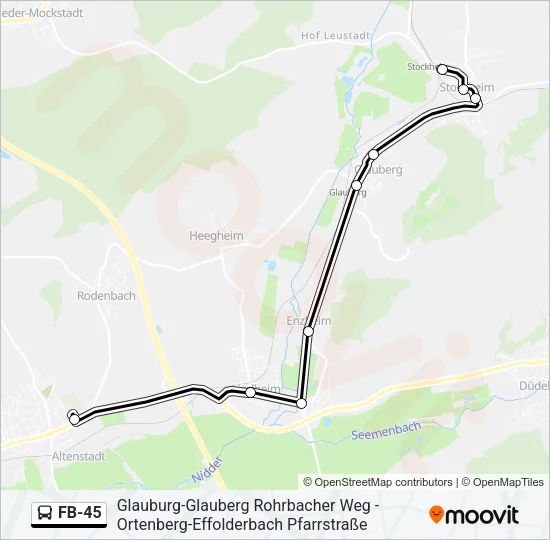 FB-45 Bus Line Map