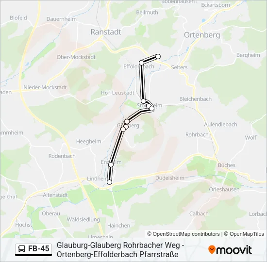FB-45 Bus Line Map