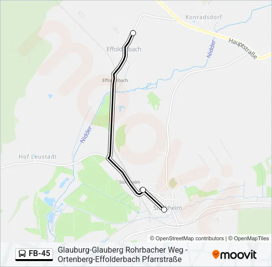 FB-45 Bus Line Map