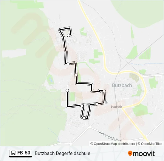 FB-50 Bus Line Map