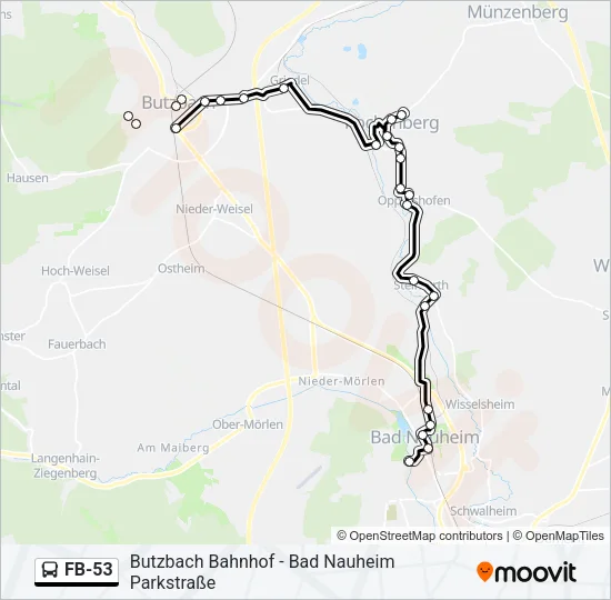FB-53 Bus Line Map
