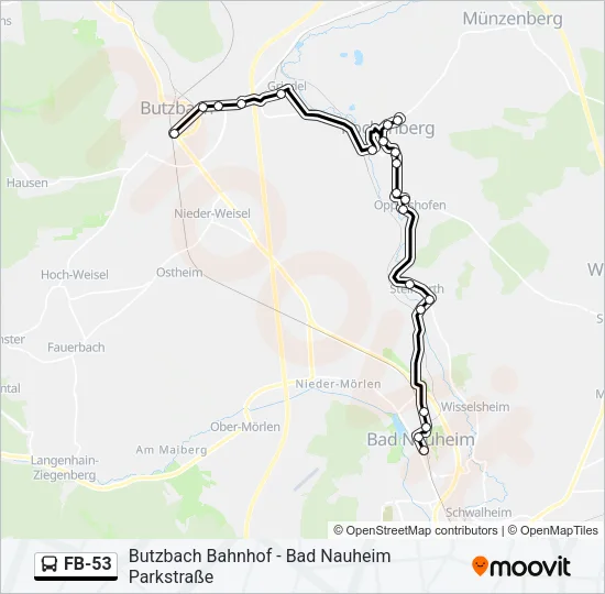 FB-53 Bus Line Map