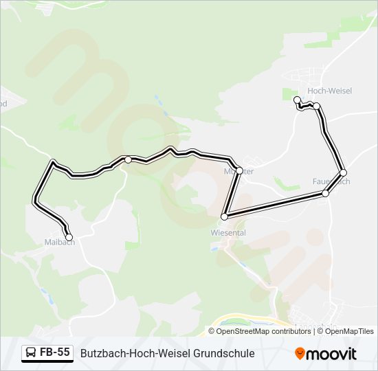 FB-55 Bus Line Map
