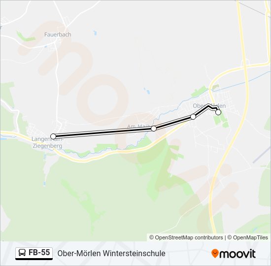 FB-55 Bus Line Map