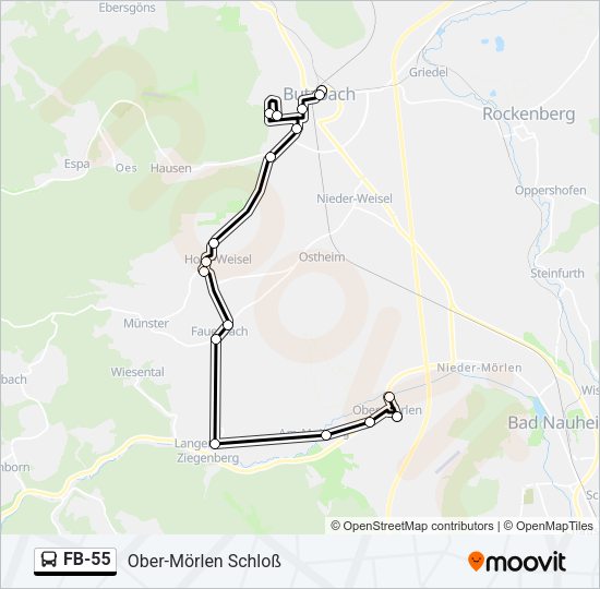 FB-55 Bus Line Map