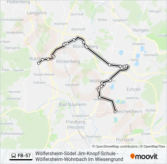 FB-57 Bus Line Map
