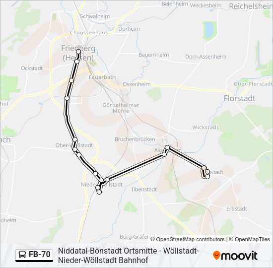 FB-70 Bus Line Map