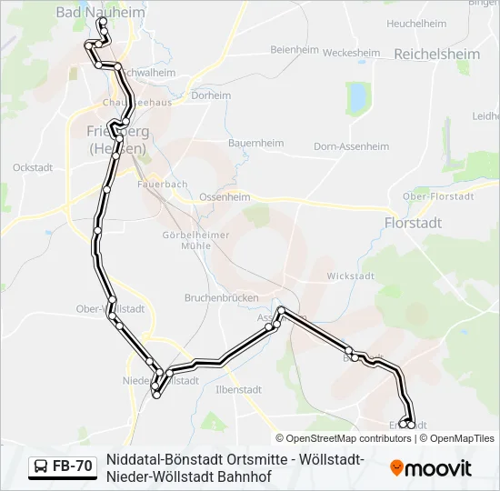 FB-70 Bus Line Map