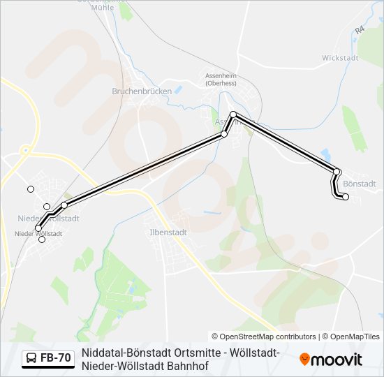 FB-70 Bus Line Map