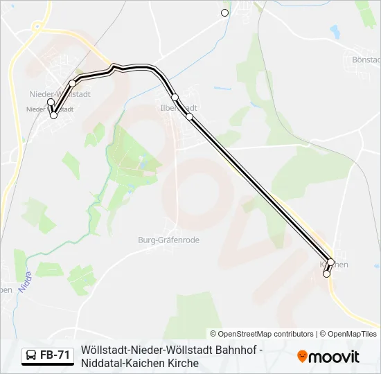 FB-71 Bus Line Map