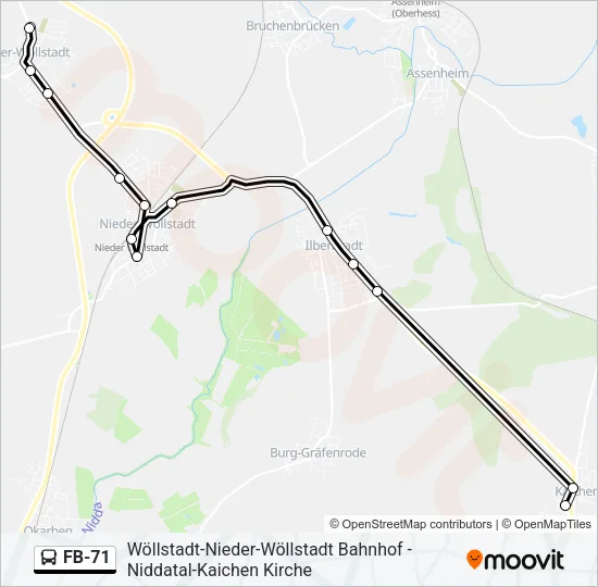 FB-71 Bus Line Map