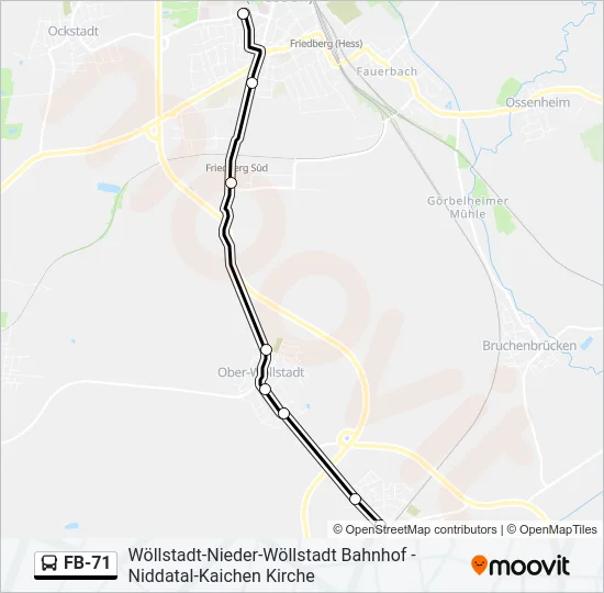 FB-71 Bus Line Map