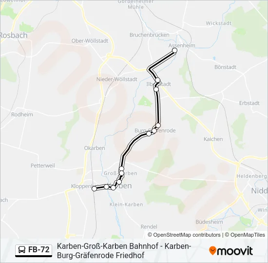 FB-72 Bus Line Map