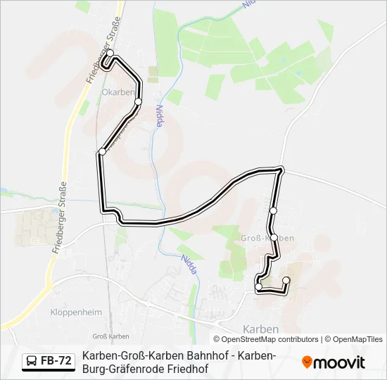 FB-72 Bus Line Map
