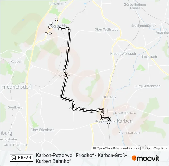 FB-73 Bus Line Map