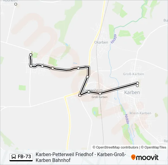 FB-73 Bus Line Map