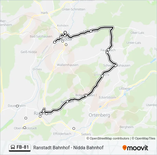FB-81 Bus Line Map