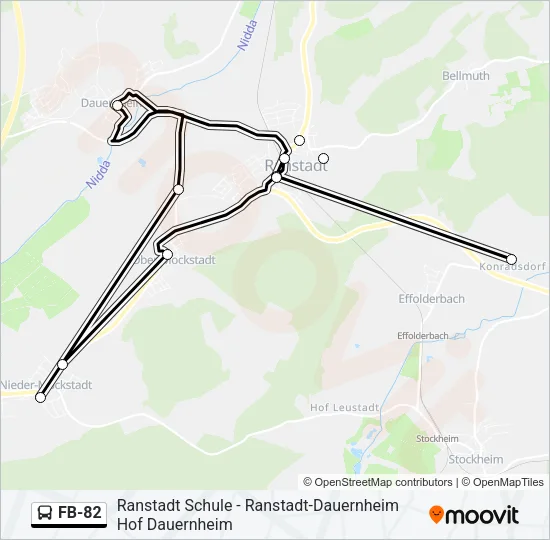 FB-82 Bus Line Map