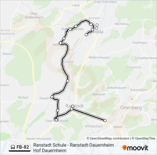 FB-82 Bus Line Map