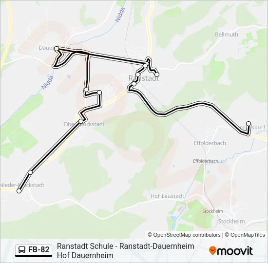 FB-82 Bus Line Map