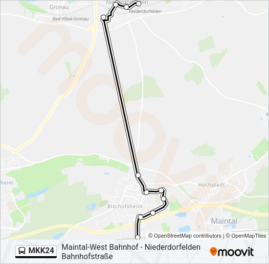 MKK24 Bus Line Map