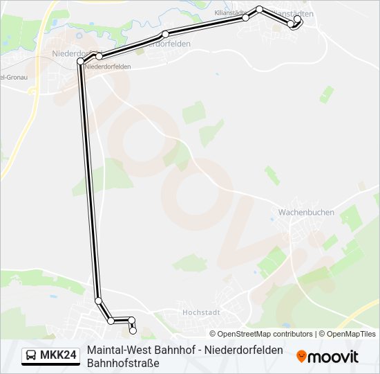 MKK24 Bus Line Map