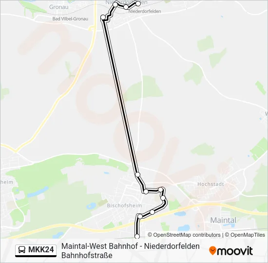 MKK24 Bus Line Map
