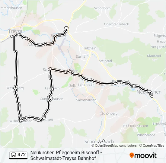 472 Bus Line Map