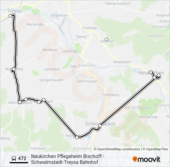 472 Bus Line Map