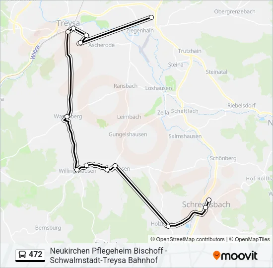 472 Bus Line Map