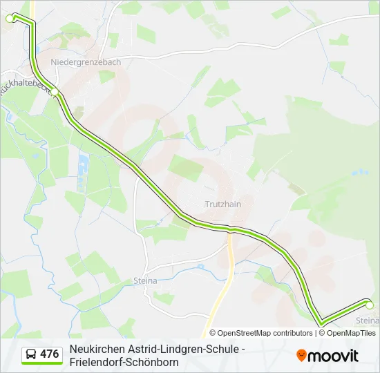 476 Bus Line Map