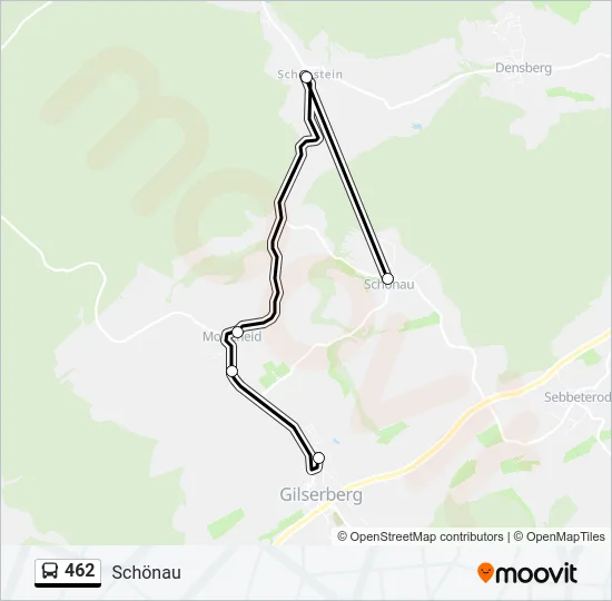 462 Bus Line Map