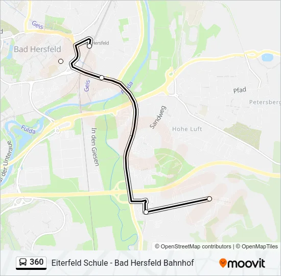 360 Bus Line Map