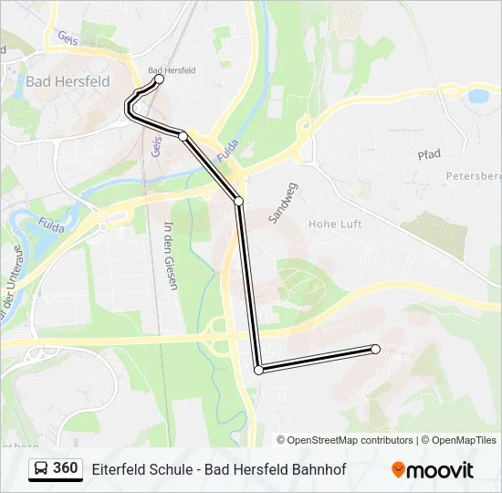 360 Bus Line Map