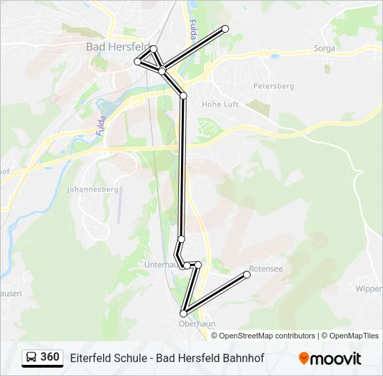 360 Bus Line Map