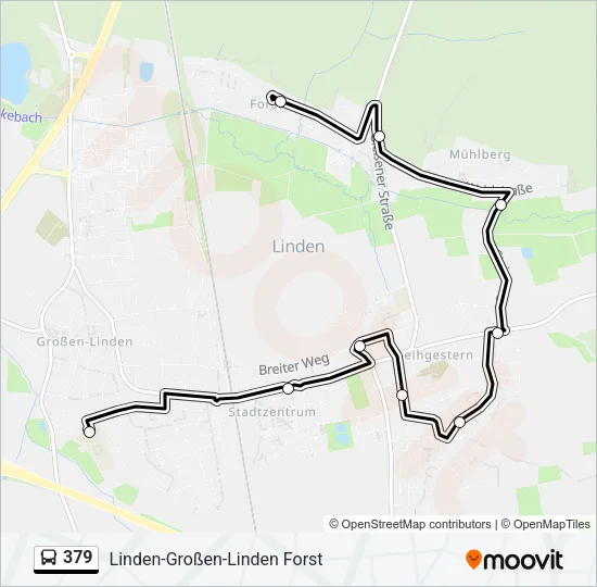 379 Bus Line Map