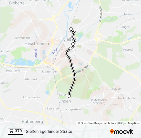 379 Bus Line Map
