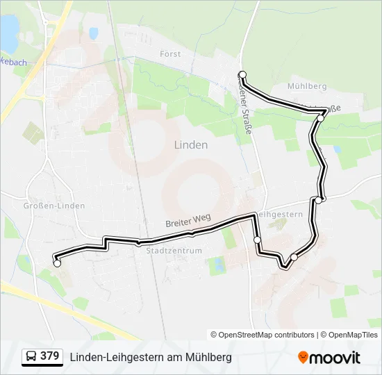 379 Bus Line Map