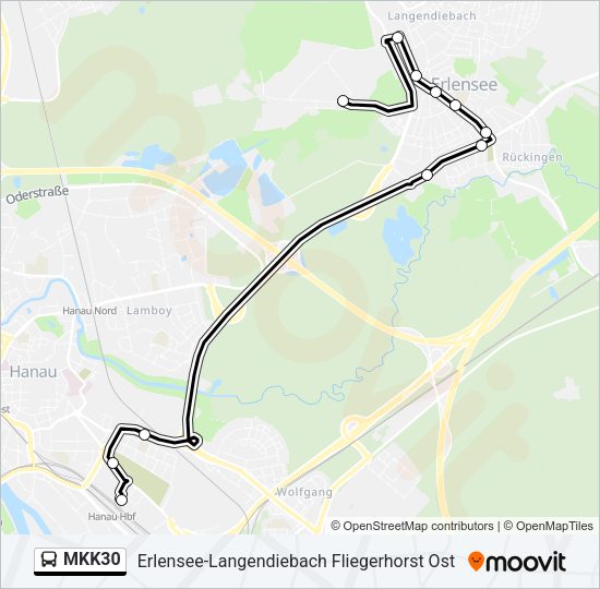 MKK30 Bus Line Map