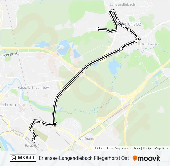 MKK30 Bus Line Map