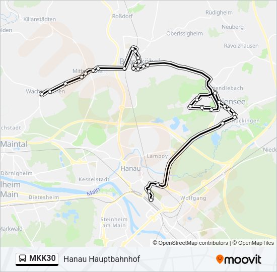 MKK30 Bus Line Map