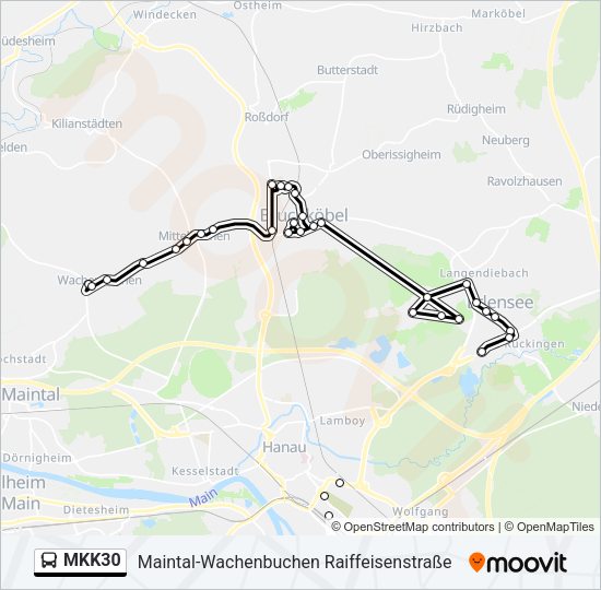 MKK30 Bus Line Map