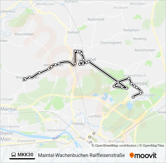 MKK30 Bus Line Map