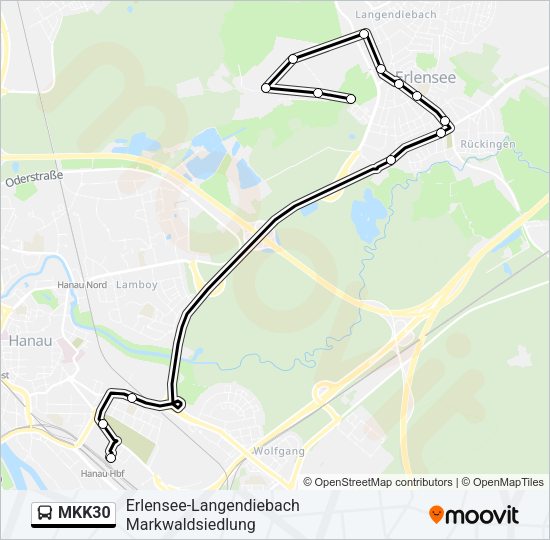 MKK30 Bus Line Map