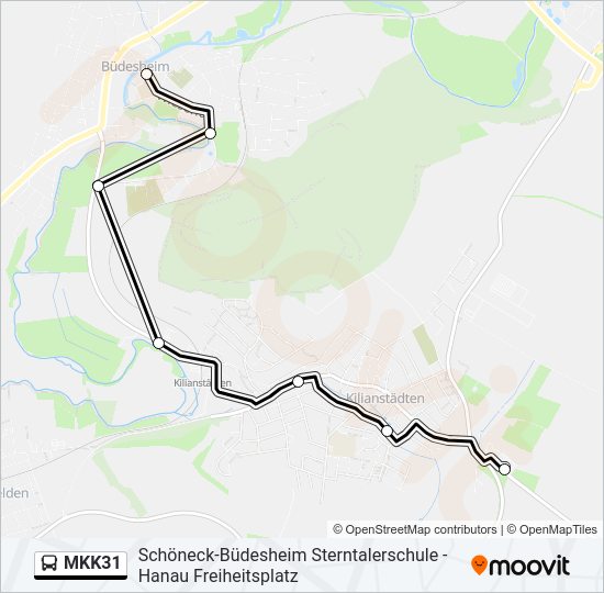 MKK31 Bus Line Map