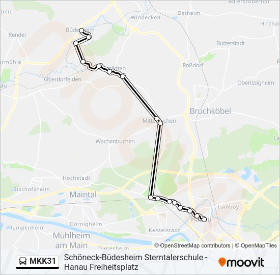 MKK31 Bus Line Map