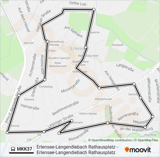MKK37 Bus Line Map